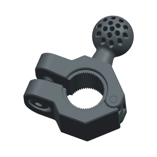 电动车手机支架配件17mm球头电瓶车免拆后视镜杆款固定夹加厚底座