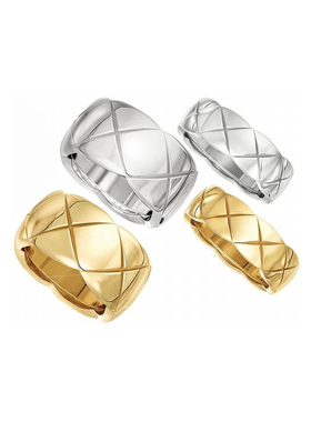 菱形戒指钛钢欧美情侣