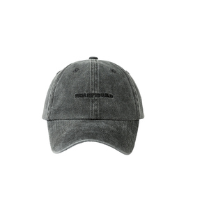 Roaringwild/咆哮野兽主线 炭灰色 浅棕色水洗徽标刺绣弯檐帽