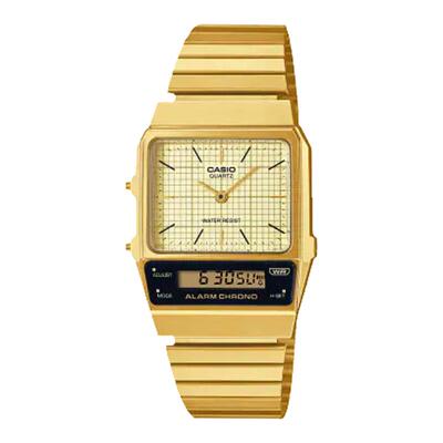 卡西欧复古金属小方块电子表