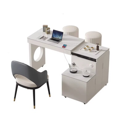 岩板茶台现代简约伸缩可移动茶桌