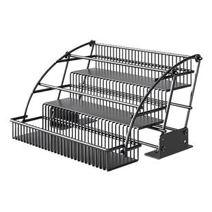 厨房橱柜下拉式吊柜升降拉篮调味拉篮顶柜上下伸缩收纳适老置物架