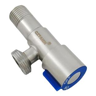 304不锈钢6分转4分家用三角阀开关洗水机六分螺丝进水洗碗机龙头