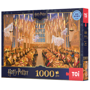 TOI图益拼图成人1000片哈利波特平面解压难度玩具霍格沃茨大礼堂