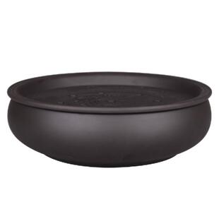 陶瓷功夫茶茶盘家用 圆形宜兴双层托盘茶船紫砂茶盘大号茶海包邮