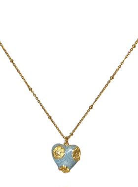 GOLDLADY轻奢复古爱心项链耳环