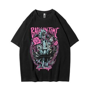 瑞克和莫蒂联名短袖T恤Rick and Morty男宽松休闲潮流动漫上衣