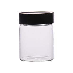 大容量咖啡豆保存罐密封罐玻璃小瓶子木盖储存罐茶叶食品级储物罐