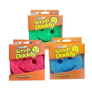 美国笑脸海绵Scrub daddy经典老爸魔力清洁擦去污感温海绵洗碗擦