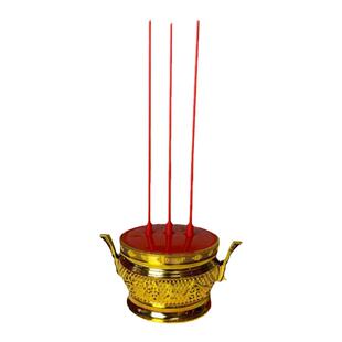 新型财神电子香炉电池款三支香家用供奉关公灶神台一支香炉