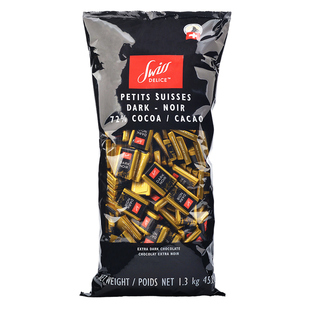 顺丰包邮瑞士进口Swiss Delice狄妮诗72%纯黑牛奶巧克力1300g喜糖