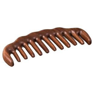 按摩梳檀木头部经络梳子厚头疗按摩男女刮痧头皮疏通防宽齿刷脱发