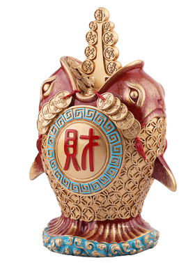 现货李居明鲸吞万里财八白摆件