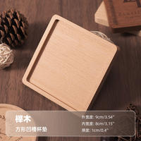 Wooden coasters can be personalized and engraved with DIYlogo pictures. They are cute, heat-resistant and heat-insulating table props thumbnail 6