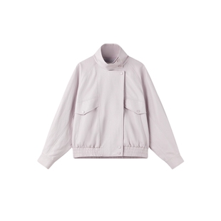 秋水伊人机车皮衣外套女2026春装新款通勤复古翻领短款长袖皮夹克