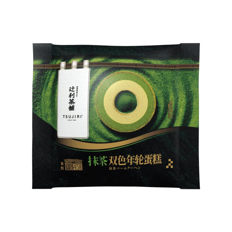 辻利茶铺抹茶双色年轮蛋糕