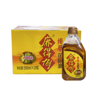丁点儿麻得倒红花椒油500ml*10瓶整箱麻油特麻麻椒油饭店餐饮专用