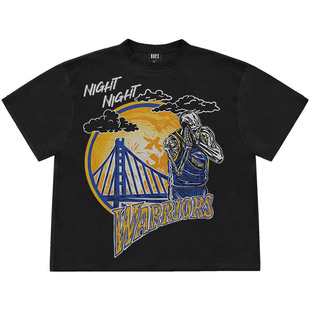 重磅纯棉水洗 美式球星印花库里科比詹姆斯篮球男女宽松短袖T恤潮