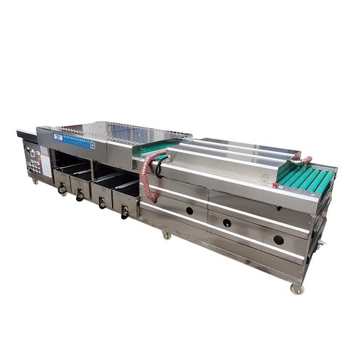 双面热水喷淋滚刷银焊丝铜焊丝类表面除尘除油清洗烘干机设备