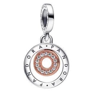 Pandora潘多拉奥莱Pandora Signature多环双色吊饰