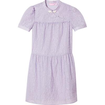 SALT.P可颜钉珠盘扣新中式肌理提花娃娃裙连衣裙夏