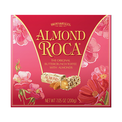 美国进口乐家Roca扁桃仁原味黑巧克力糖果黄油酥糖太妃糖喜糖果