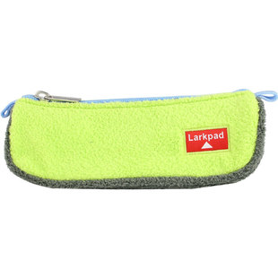 larkpad小学生可爱卡通毛绒简约笔袋大容量文具盒零钱袋铅笔袋