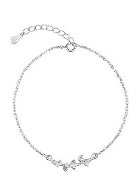 银银杏叶手链日韩简约清新森系女