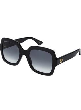 Gucci女性矩形树脂太阳镜