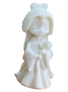 象牙果四大美女手把件卡通创意家居装饰实木工艺品汽车摆件礼品