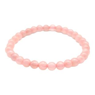 女生旺桃花粉水晶手链粉水晶手串粉色水晶招桃花手链旺姻缘饰物