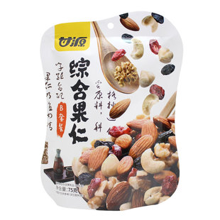 甘源综合果仁B类套餐75g混合干坚果休闲零食孕妇腰果核桃榛子桃仁