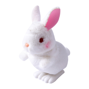小兔子毛绒玩具兔玩偶娃娃兔年公仔小白兔走路不会叫生日礼物女童