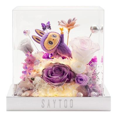 拉布布永生花礼盒送女友