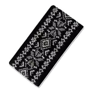 秦岚同款黑色针织毛线发带女秋冬保暖护脑门头巾头套2025新款发箍