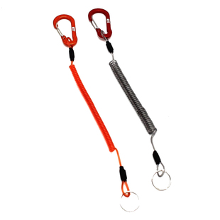 RTI路亚钢丝失手绳自动伸缩钓鱼大物高弹力高空防脱工具挂钥匙扣
