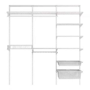 艾境金属衣柜框架定制仓库储物间无甲醛diy组装可调开放式衣帽柜