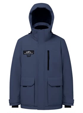 波司登极寒男连帽鹅绒加厚羽绒服