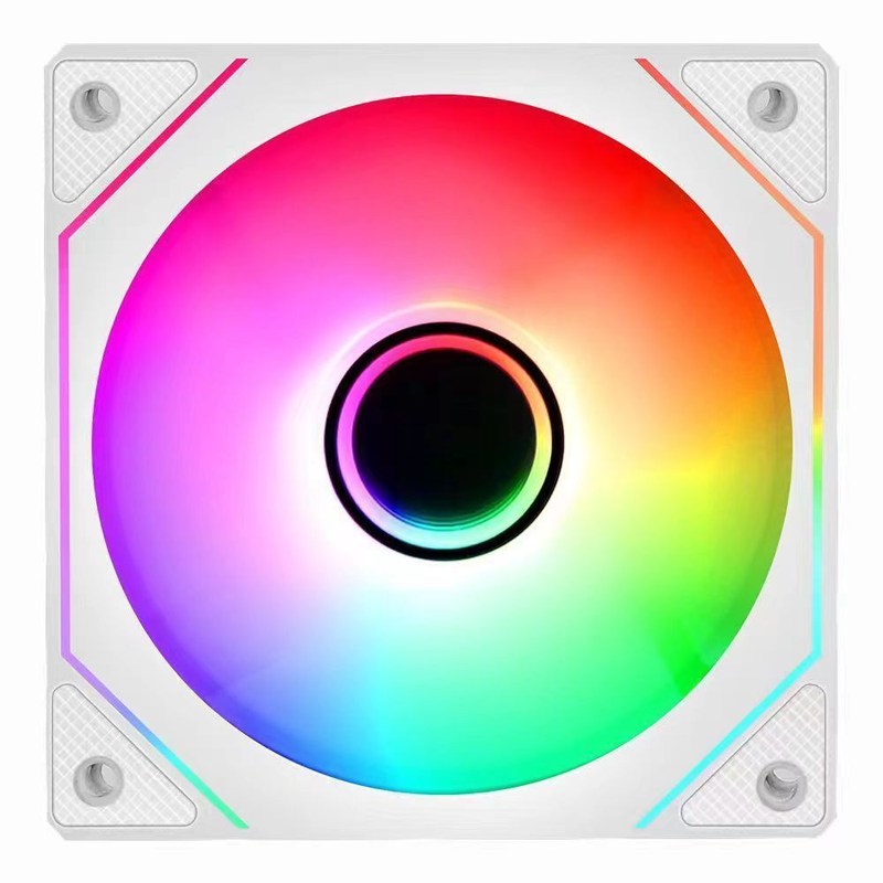 棱镜5S12CM机箱风扇24灯珠9扇叶积木ARGBPWM智能温控散热器