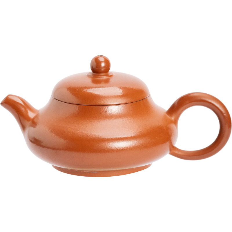 潮州朱泥手拉壶玉乳壶三杯功夫茶