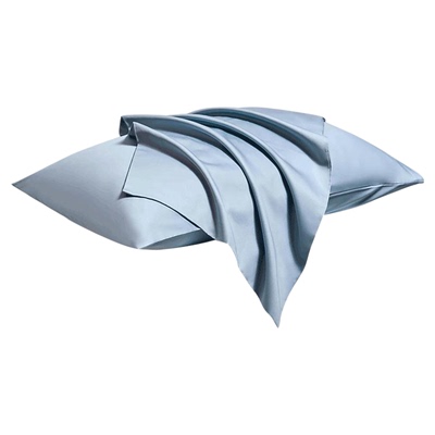 妙睡宝枕套长绒棉贡缎纯色