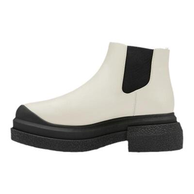 SW秋冬粗跟厚底切尔西靴女