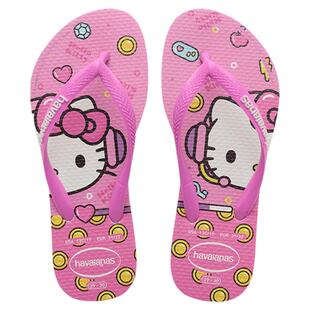 Havaianas哈唯纳HelloKitty女童外穿拖鞋儿童凉拖卡通亲子人字拖