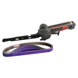 3M气动砂带机33575环形砂纸打磨机3M33445直列砂带焊点焊缝研磨机