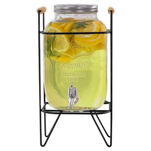 圆柱形玻璃鱼缸带水龙头可防水客厅玄关办公桌面茶几创意小型金鱼