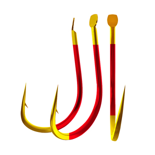 正品鬼牙伊豆歪嘴钩有倒刺日本进口鱼钩鲫鱼钩鲤鱼细条钩渔具包邮