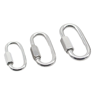 正宗304不锈钢快速接环 连接环 跑道扣 链接扣 攀岩登山扣 链条扣