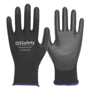 24双】QS2006EPU劳保手套电子装配透气防护灵巧舒适无硅轻薄电工