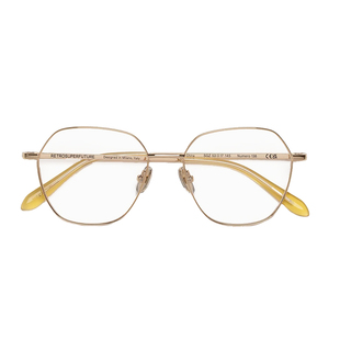 RETROSUPERFUTURE金属眼镜框镜架2025新款RSF平光镜Numero138金色