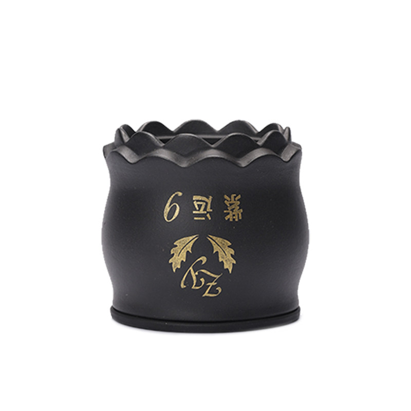 宜兴紫运捂灰黑金火龙罐医院同款